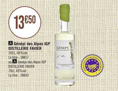 génépi des alpes igp distillerie favier