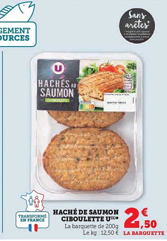 Haché De Saumon Ciboulette U