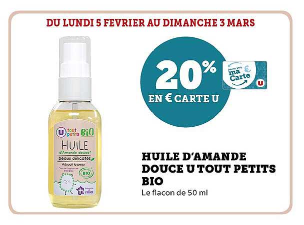 huile d'amande douce u tout petits bio