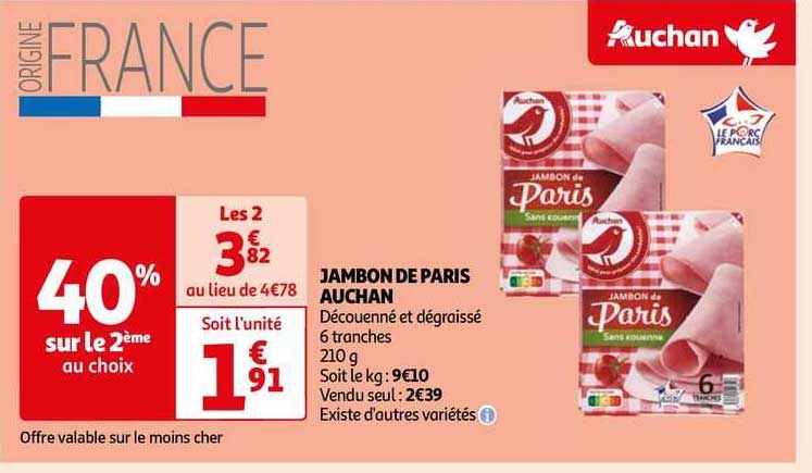 Jambon De Paris Auchan