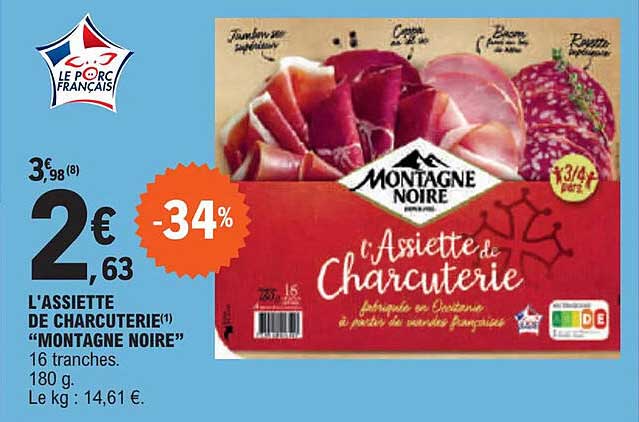 L'assiette De Charcuterie "montagne Noire"