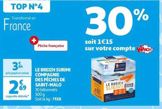 le breizh surimi compagne des pêches de saint-malo