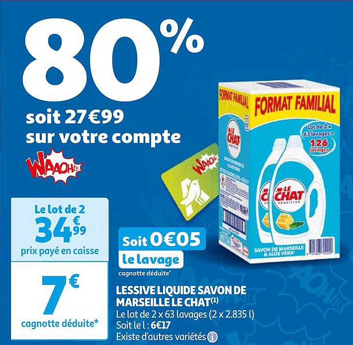 Lessive Liquide Savon De Marseille Le Chat