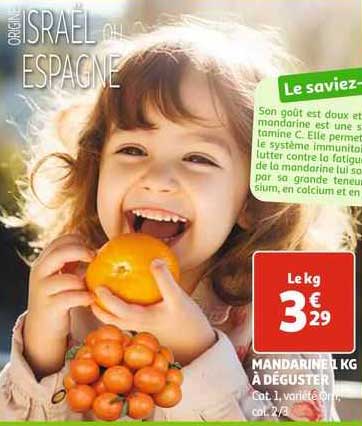 mandarine kg à déguster