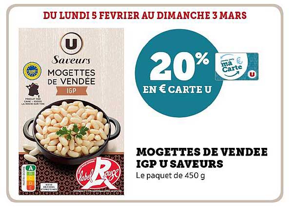mogettes de vendée igp u saveurs
