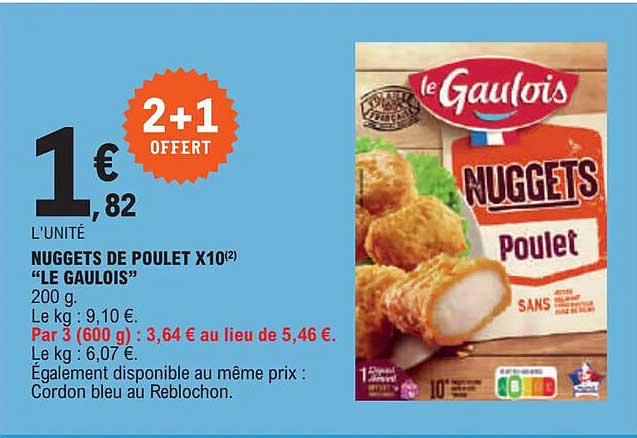 Nuggets De Poulet X10 "le Gaulois"