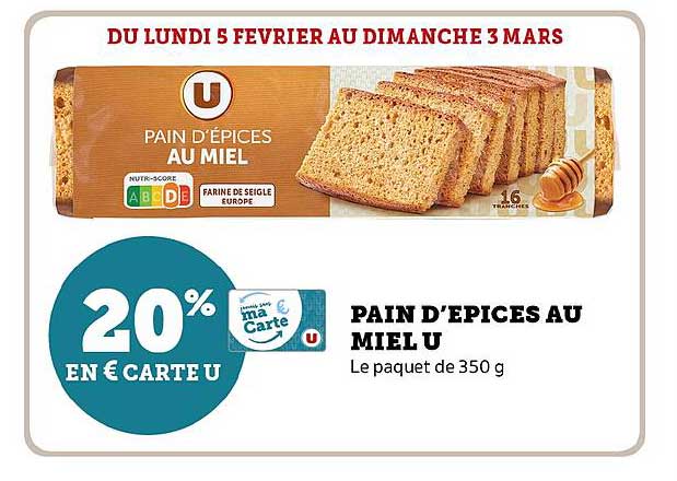 pain d'épice au miel u