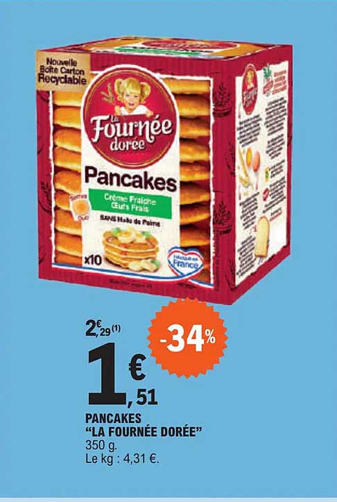pancakes "la fournée dorée"