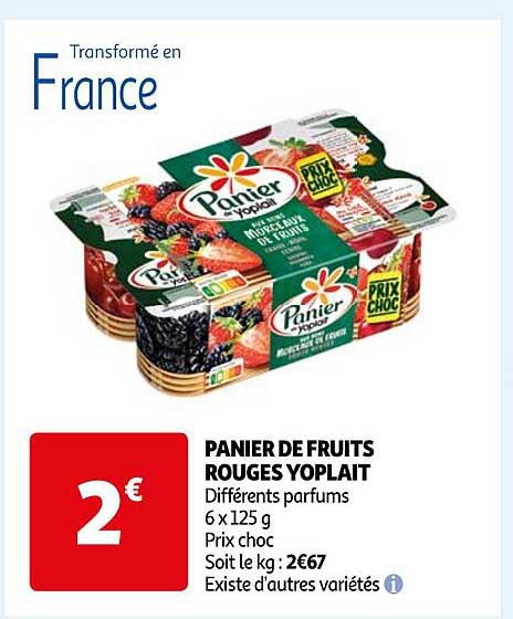 Panier De Fruits Rouges Yoplait