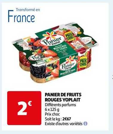 Panier De Fruits Rouges Yoplait