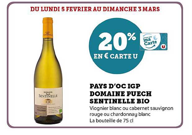 pays d'oc igp domaine puech sentinelle bio