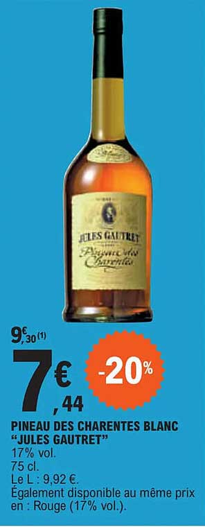 pineau des charentes blanc "jules gautret"