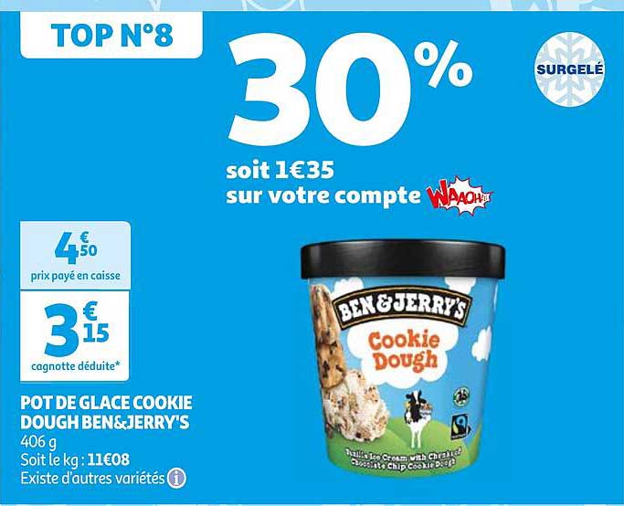 pot de glace cookie dough ben&jerry's