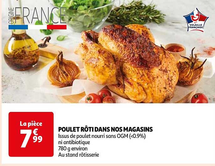 poulet rôti dans nos magasins
