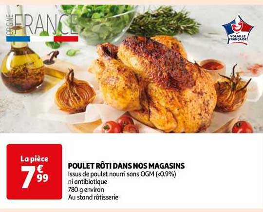 poulet rôti dans nos magasins