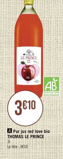 Pur Jus Red Love Bio Thomas Le Prince