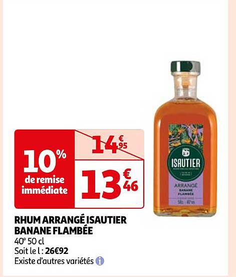 rhum arrangé isautier banane flambée