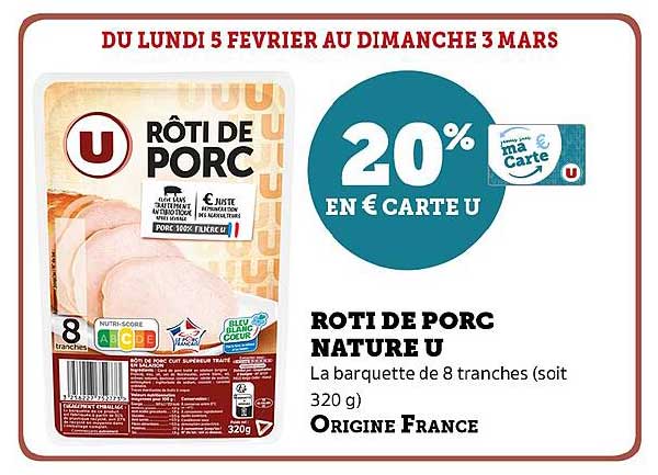 Rôti De Porc Nature U