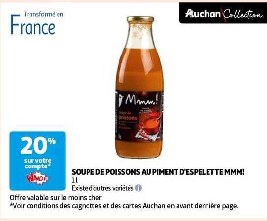 soupe de poissons au piment d'espelette mmm!