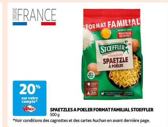 spaetzles à poêler format familial stoeffler