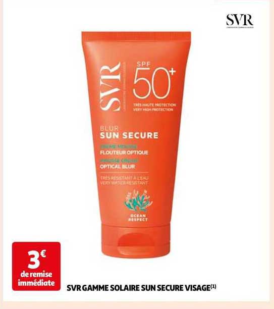 svr gamme solaire sun secure visage