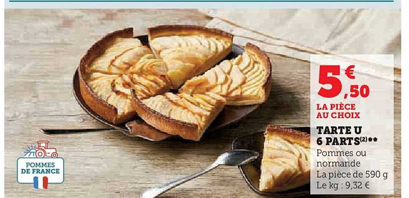 Tarte U 6 Parts