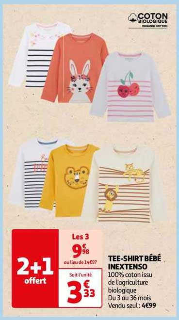tee-shirt bébé inextenso
