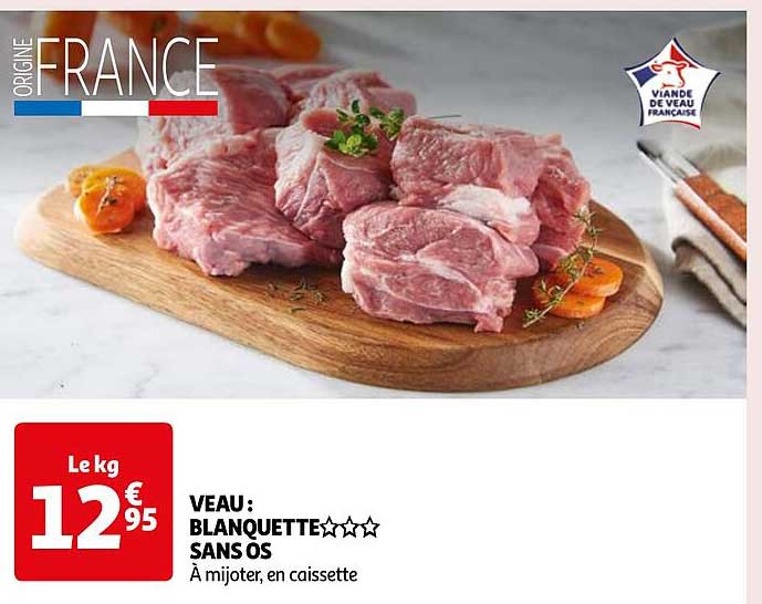 veau : blanquettes sans os