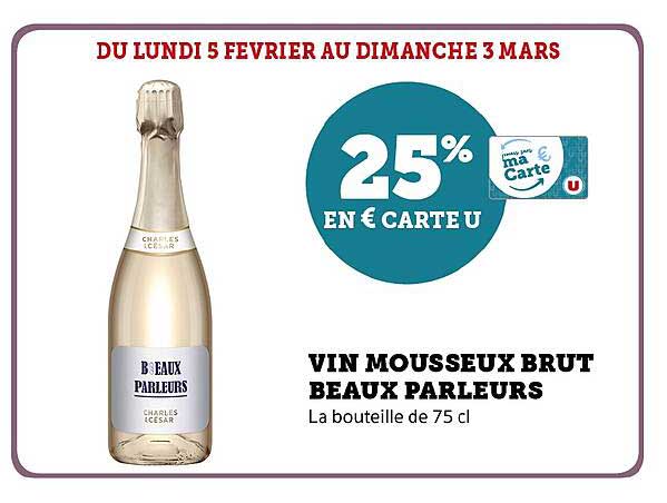 vin mousseux brut beaux parleurs