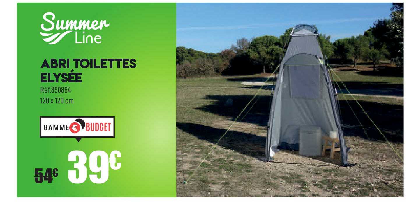 abri toilettes elysée summer line