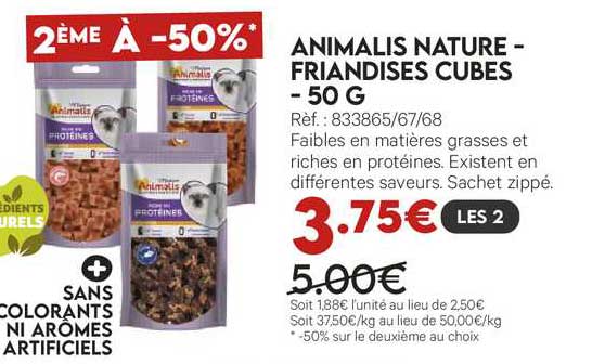 animalis nature - friandises cubes