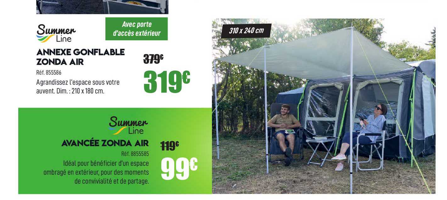 annexe gonflable zonda air summer line