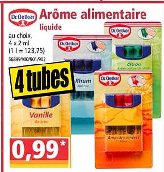arôme alimentaire liquide dr.oetker