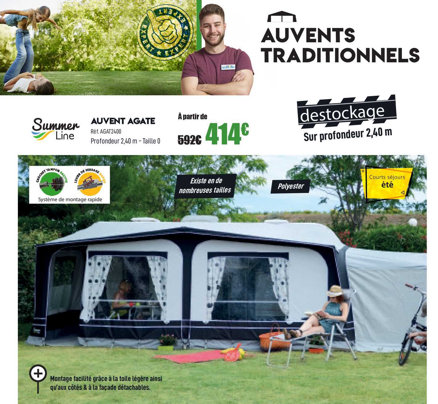 auvent agate summer line