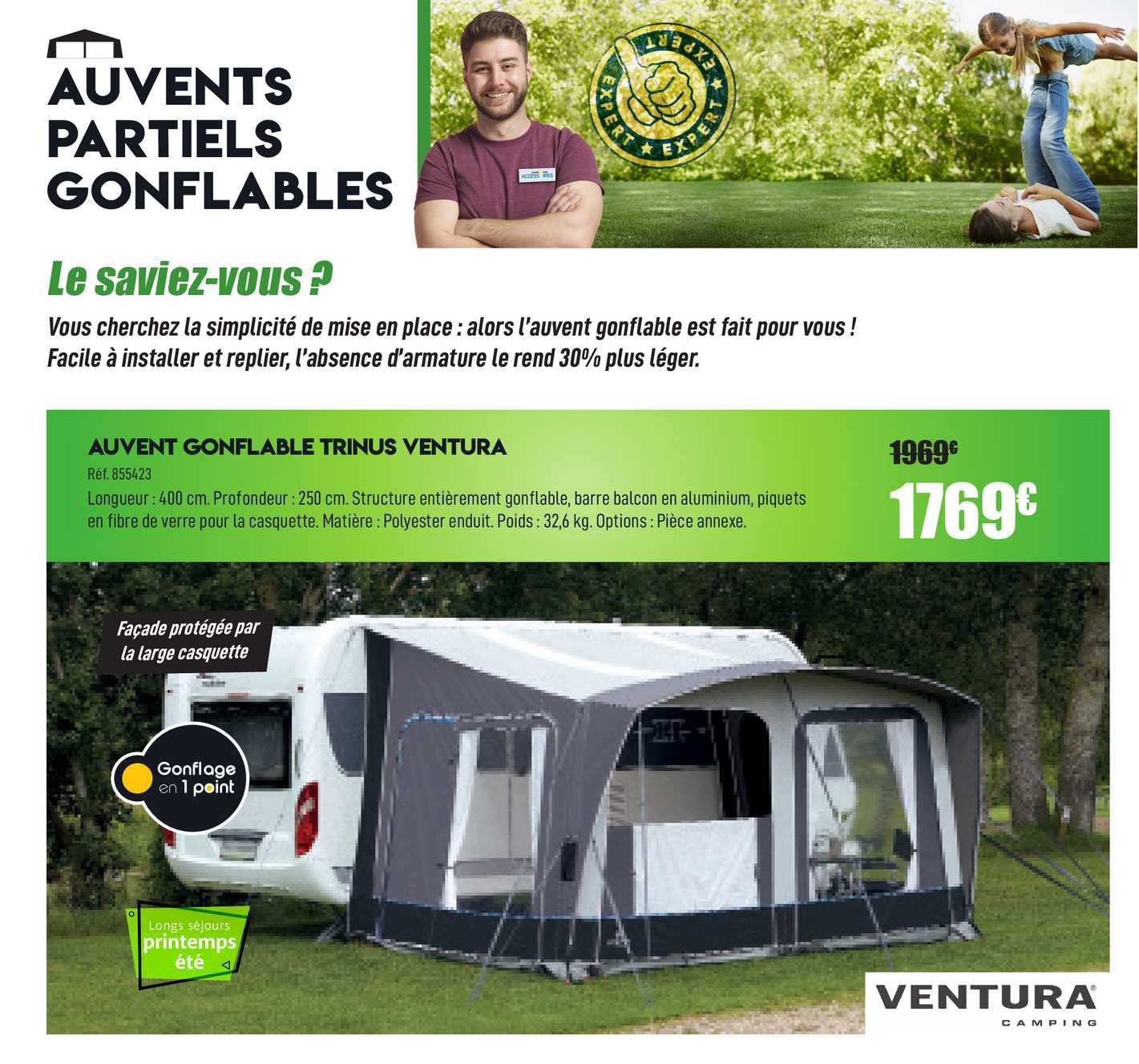 auvent gonflable trinus ventura