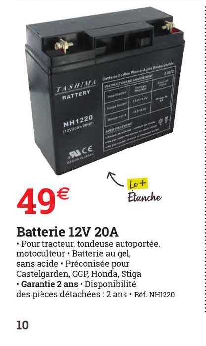 batterie 12v 20a