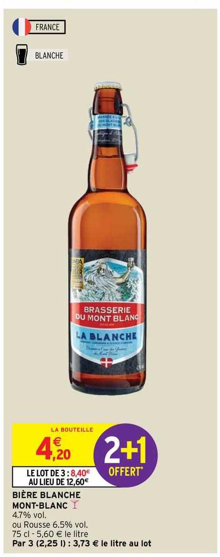 bière blanche mont-blanc
