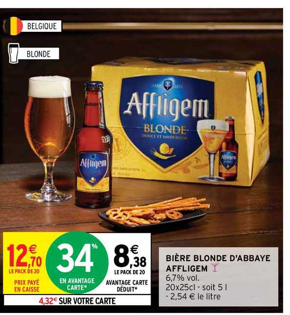 Bière Blonde D'abbaye Affligem