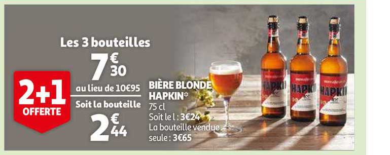 bière blonde hapkin