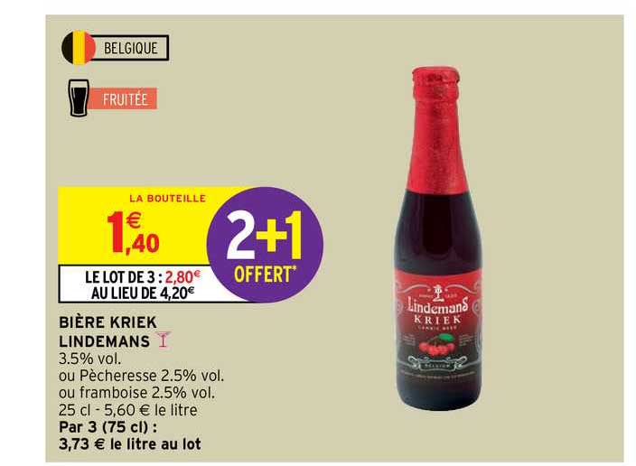 bière kriek lindemans