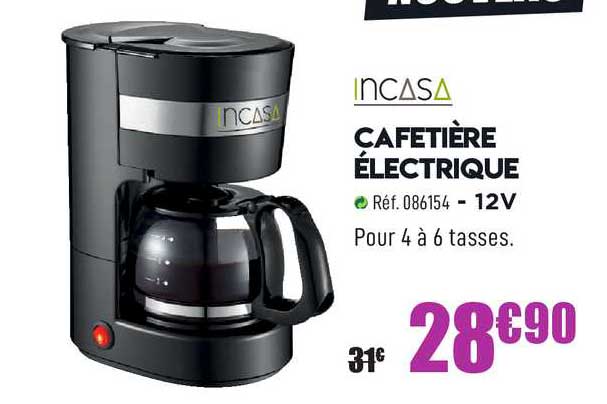 cafetière électrique incasa