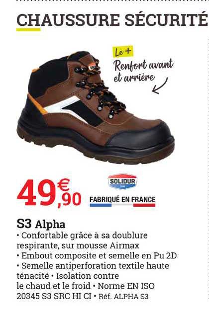 Chaussure Sécurité S3 Alpha