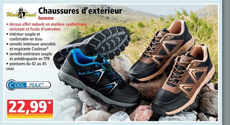 chaussures d'extérieur homme uncle sam