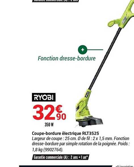coupe-bordure électrique ryobi