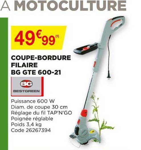 coupe-bordure filaire bg gte 600-21