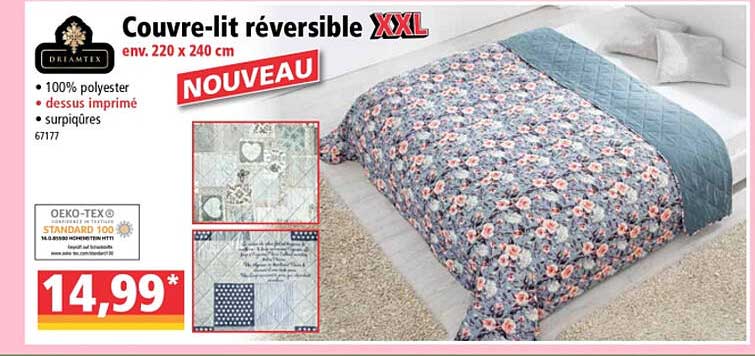 Couvre-lit Réversible Xxl