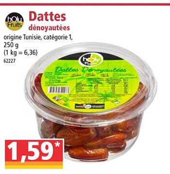 dattes dénoyautées holy fruits