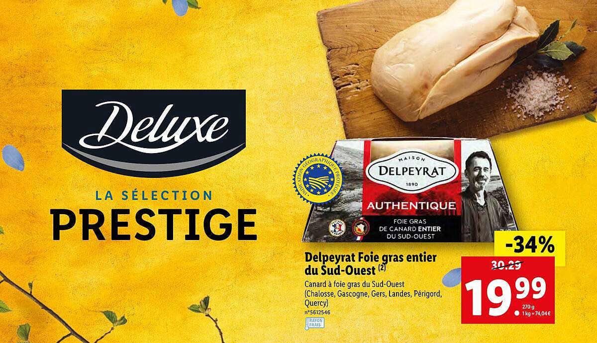 delpeyrat foie gras entier du sud-ouest deluxe