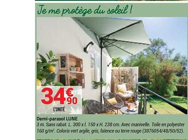 demi-parasol lune