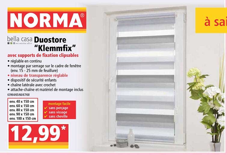 duostore "klemmfix" bella casa